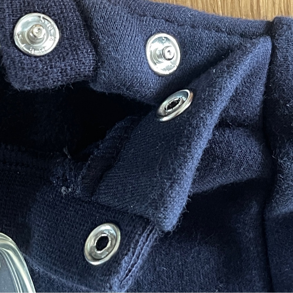 Unisex Jacadi Paris Dark Navy Blue Kids Sweatshirt with Eiffel Tower Design 12mo - Picture 8 of 10